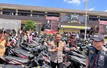 Operasi Senyap 2 Tahun Berakhir, Gudang Isi Ratusan Motor Curian Diobok-obok Polisi