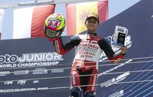Kalahkan Hasil Veda, Kiandra Ramadhipa Menang di Moto3 Junior Portugal 
