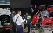 Sopir Sudah Keluar Tapi Masuk Kabin Lagi, Toyota Agya Mental 30 Meter Remuk Sejadi-jadinya