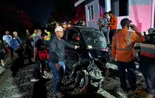 Mesin Tiba-tiba Mati Sendiri, Kabin Gran Max Hitam Terpenggal Separuh di Lokasi Berbahaya