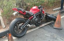 Kecelakaan di Depan Plaza Senayan, Honda Beat dan Kawasaki ER650E Ringsekà