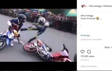 Kocak Bikin Ngakak Guling-Guling, Video Balapan Motor Macam Apa Ini Sob?