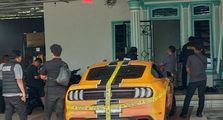 Ford Mustang EcoBoost Dililit Garis Polisi, Terlibat Kasus Penyelundupan Timah ke Malaysia di Babel