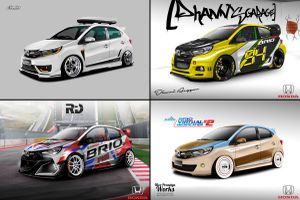 Meski Sebatas Modifikasi Virtual 10 Honda Brio Kece Ini Bisa Jadi Referensi Gridoto Com