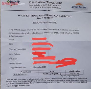 18+ Contoh surat antigen klinik terbaru terbaru