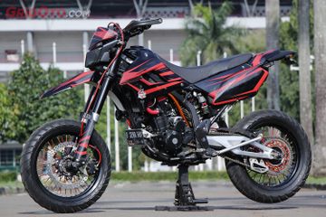 Dibikin Tambah Macho Kawasaki D Tracker 250 Pilih Kaki Kaki Aprilia Semua Halaman Gridoto Com
