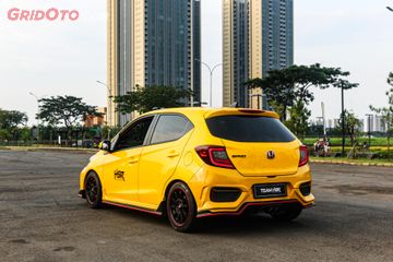 Honda Brio Satya Ngotot Pakai Body Kit Ala Civic Type R Dan Knalpot Valvetronic Gridoto Com