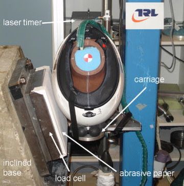 Tes pengujian miring pada helm SNI bertujuan tingkat perlindungan helm.