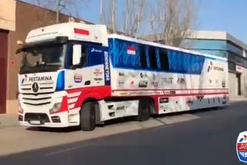 Inilah Motorhome Pertamina Mandalika SAG Team, Ada Livery Motif Batik hingga Bendera Merah Putih