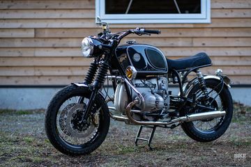 BMW R75 6 Custom Tampang Kalem Mesin Dioprek Beringas Jadi