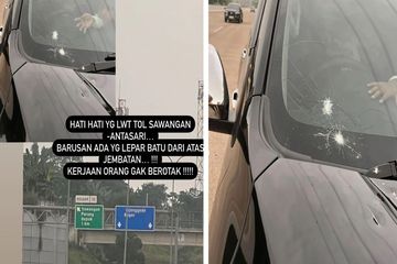 Pengemudi Diteror Aksi Lempar Batu di Tol Sawangan, Diduga ...