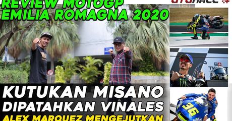 Video Review MotoGP Emilia Romagna 2020: Maverick Vinales Patahkan Kutukan di Balapan Penuh Nasib Sial dan Mujur