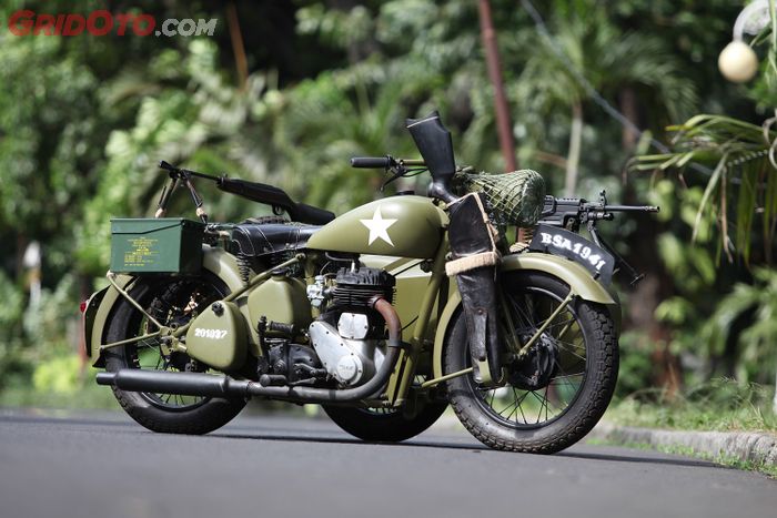 Modifikasi BSA M20 Army Look CCI