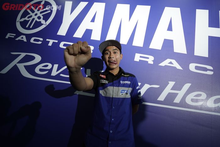 Galang Hendra Pratama pada acara Yamaha Motorsports Media Conference 2019