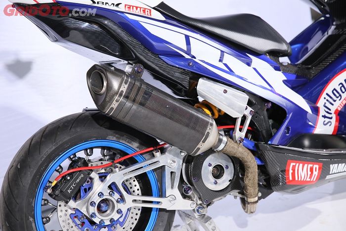 Swing arm custom dipadu knalpot racing