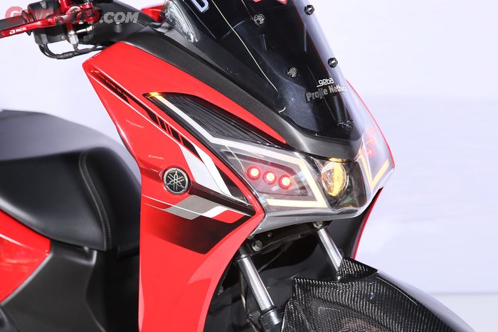Modifikasi Yamaha Lexi Simpel Elegant dengan Warna Merah Bolotspeed Garage 99 Bandung