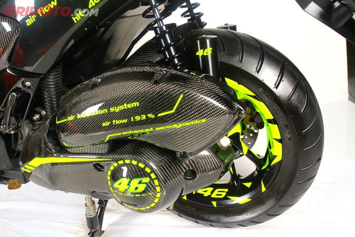 Modifikasi Yamaha NMAX Tema Helm AGV Pista Carbon JDM Project