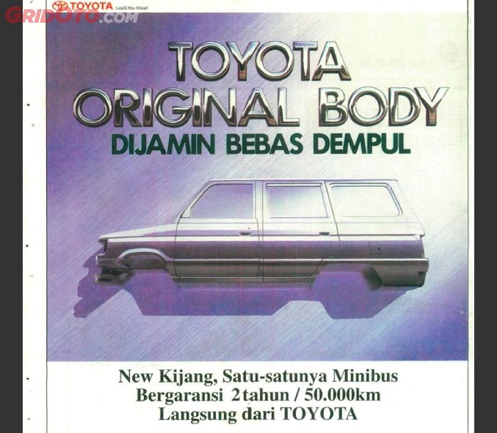 Iklan Toyota Kijang di Tabloid Otomotif tahun 1992