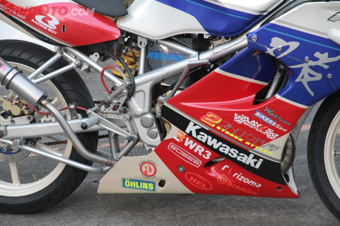 Inspirasi ala motor GP di Kawasaki Ninja 150RR milik Wandy 