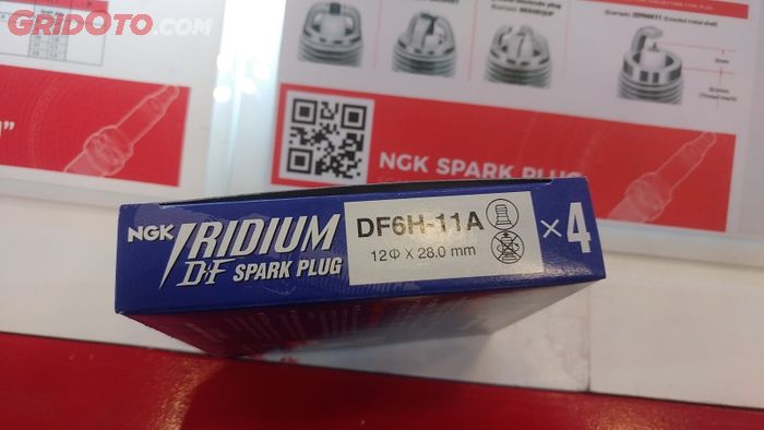 Busi NGK laser iridium DF6H-11A termasuk busi panas