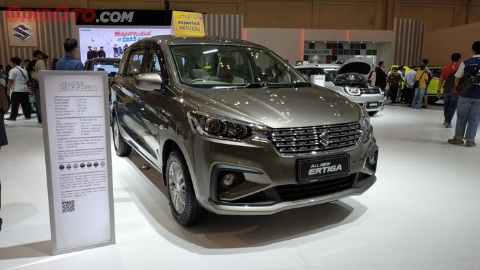 Suzuki All New Ertiga yang dipamerkan di ajang GIIAS 2019.