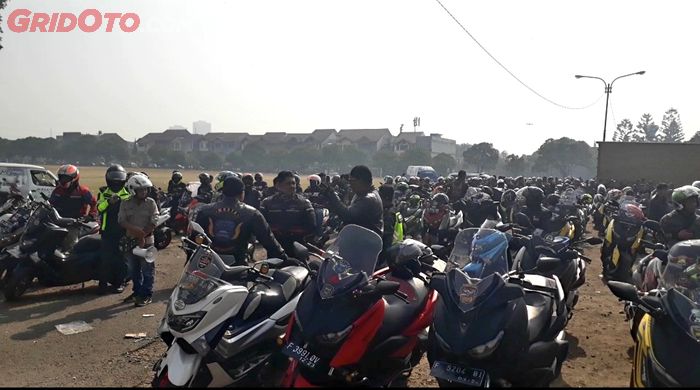 Peserta turing Maxi Yamaha Day 2019 Bandung berjumlah 300 orang 