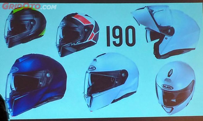 Helm HJC i90, helm modular yang kabarnya akan masuk Indonesia tahun depan.
