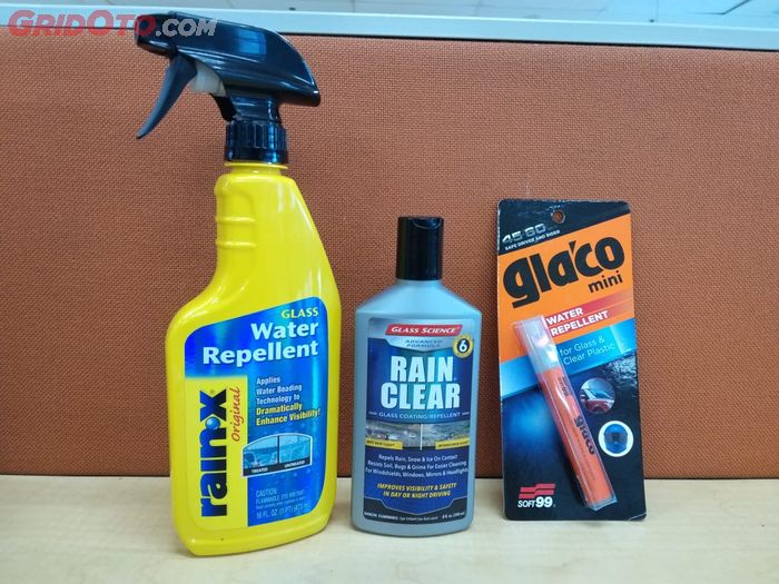 Produk Water Repellent untuk kaca mobil dan visor helm