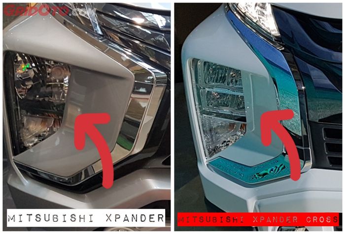 Lampu depan Mitsubishi Xpander Cross vs Mitsubishi Xpander