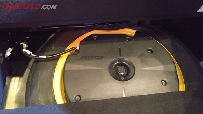 Ban serep Mazda CX-8 varian Elite terdapat speaker Bose