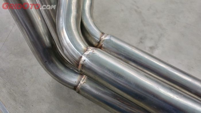 step tubing pada header knalpot