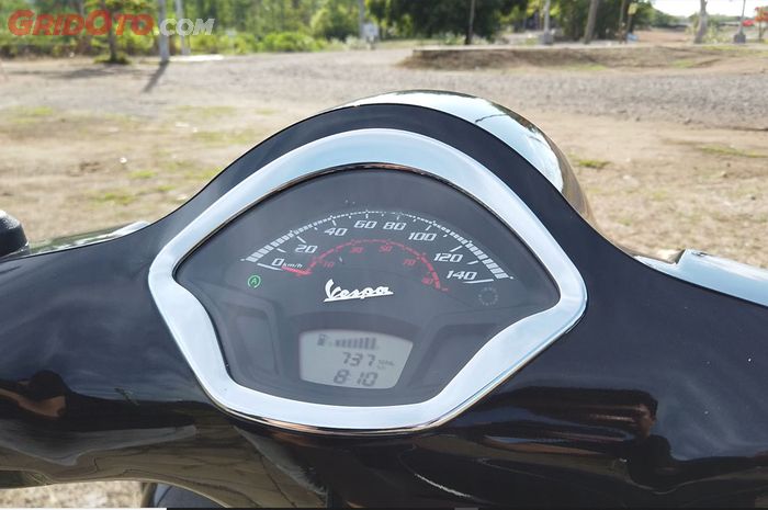 Ilustrasi speedometer Vespa GTS Super 150