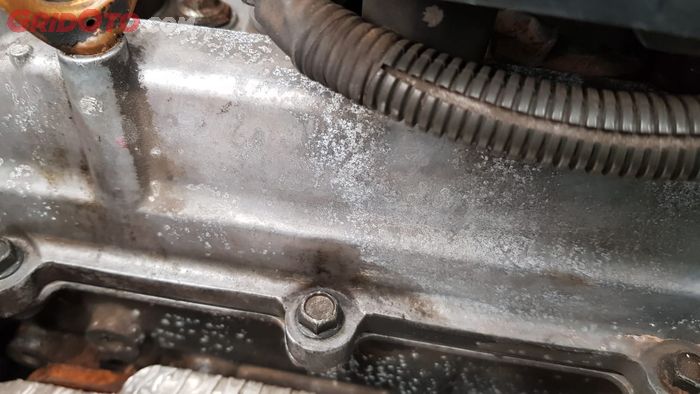 Bercak Jamur Setelah Mesin Mobil Terendam Banjir