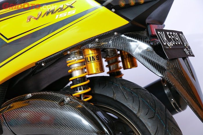 Sokbreker elekterik Yamaha NMAX juara kelas master Customaxi Yamaha X Yamaha Heritage Built