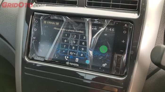 Tampilan Fitur Bluetooth Telephony di Toyota Agya Baru