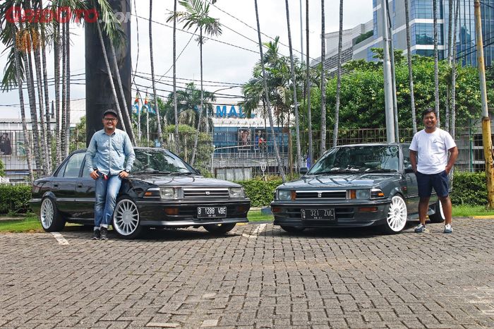 Davi (Twincam hitam) dan Izul (Twincam abu-abu)