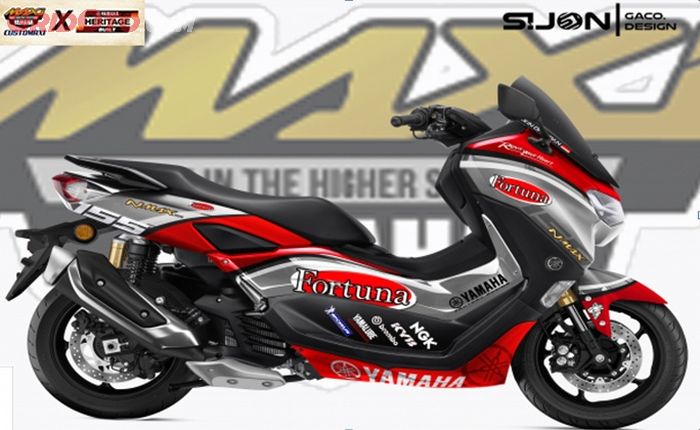 livery All New NMAX ambil konsep Fortuna Yamaha MotoGP