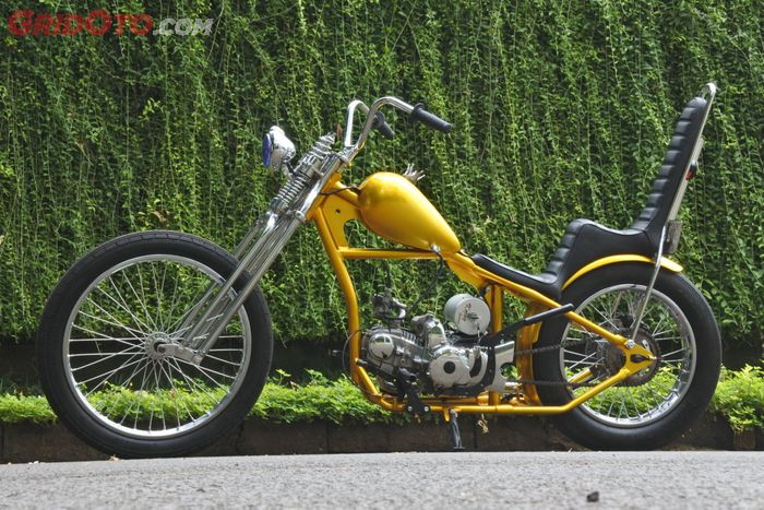 Honda Supra Fit X berubah jadi chopper, namanya chobek nih, alias chopper bebek!