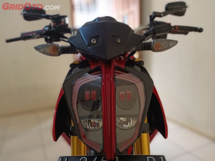 Yamaha Vixion pakai headlamp ala KTM Duke 390.