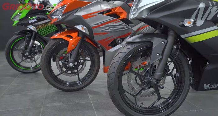Perbandingan ukuran pelek Kawasaki Ninja 250cc