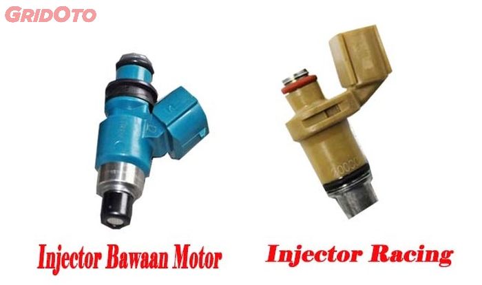 Perbandingan injector bawaan motor dengan injector racing