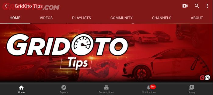 Channel YouTube GridOto Tips