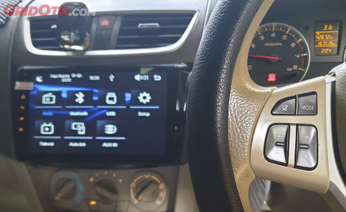 Audio steeringnya juga aktif tersambung