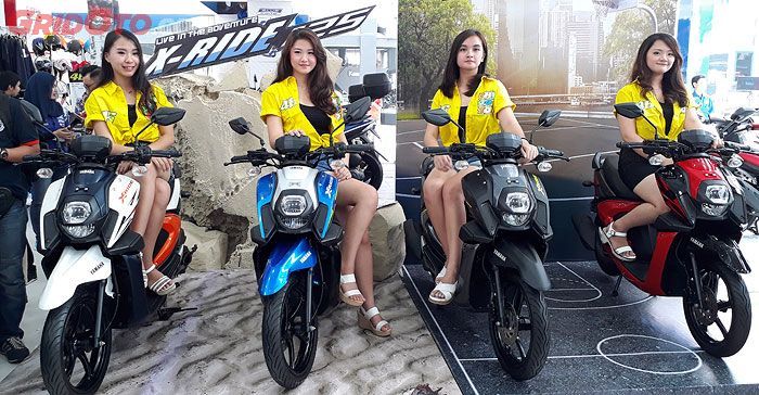 Empat pilihan warna baru Yamaha X-Ride 125. 