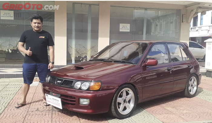 Aldy dengan Toyota Starletnya