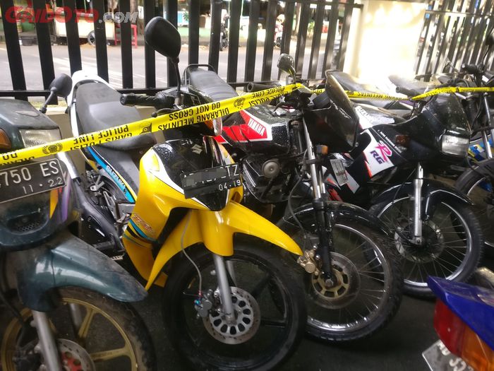 Beberapa koleksi motor gaib 2-tak yang banyak diburu kolektor disita Polresta Surakarta
