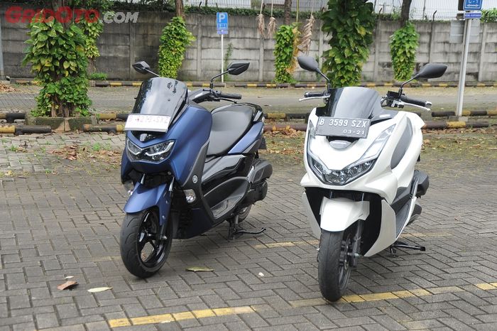 All New Honda PCX 160 diadu dengan All New Yamaha NMAX 155