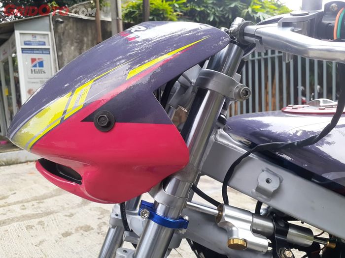Batok kepala Ninja R road race pakai milik Honda Ultra Dash