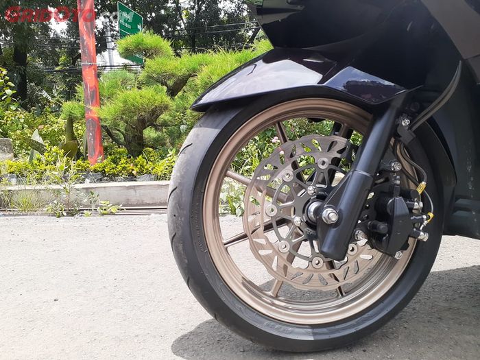 Setup kaki-kaki Honda PCX150 milik Kendra enggak sembarangan