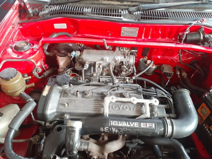 Toyota Starlet sedang proses engine swap 4EFTE Turbo